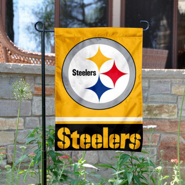 Pittsburgh Steelers Double-Sided Garden Flag 004 (Pls check description for details)